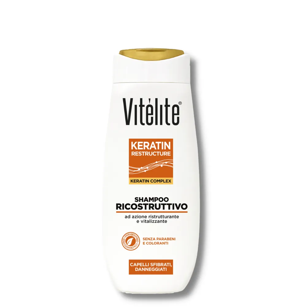Atkuriamasis plaukų šampūnas su keratinu VITELITE KERATIN 250ml