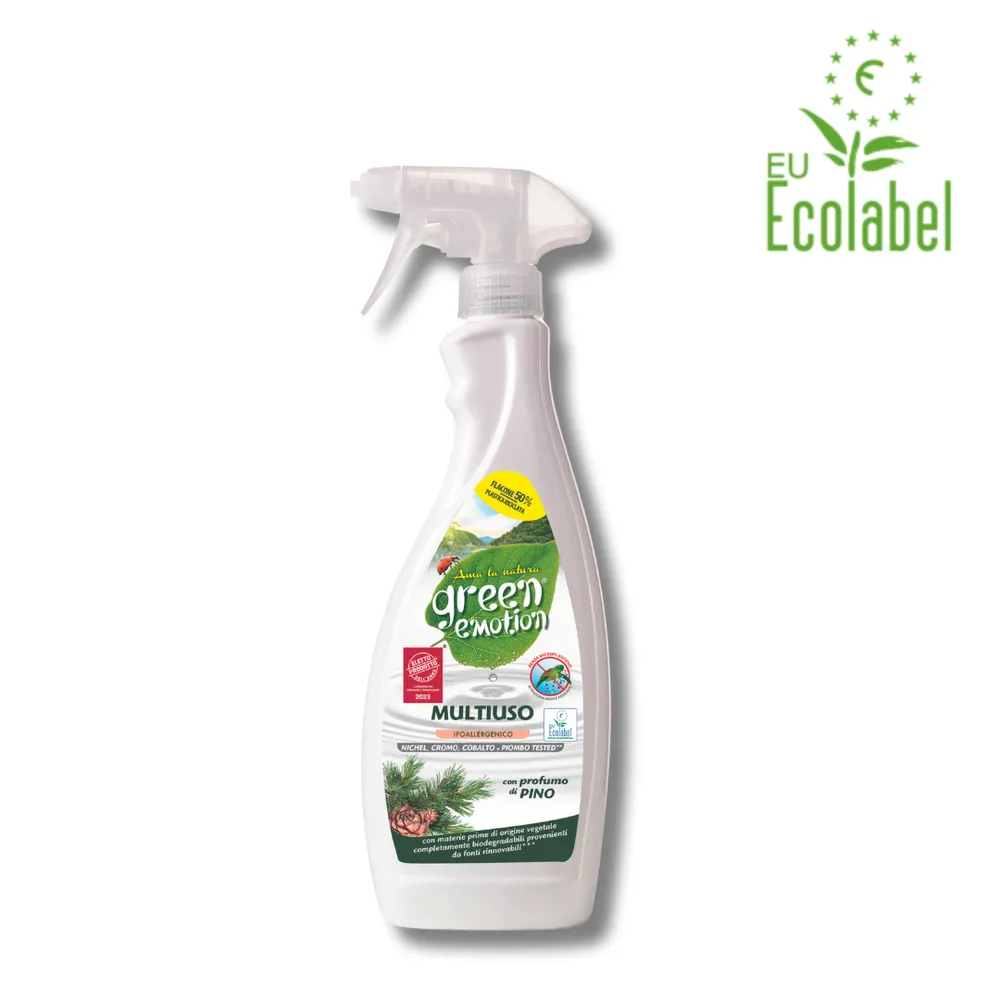 Ekologiškas kietų paviršių, langų ir stiklų valiklis GREEN EMOTION 750ml