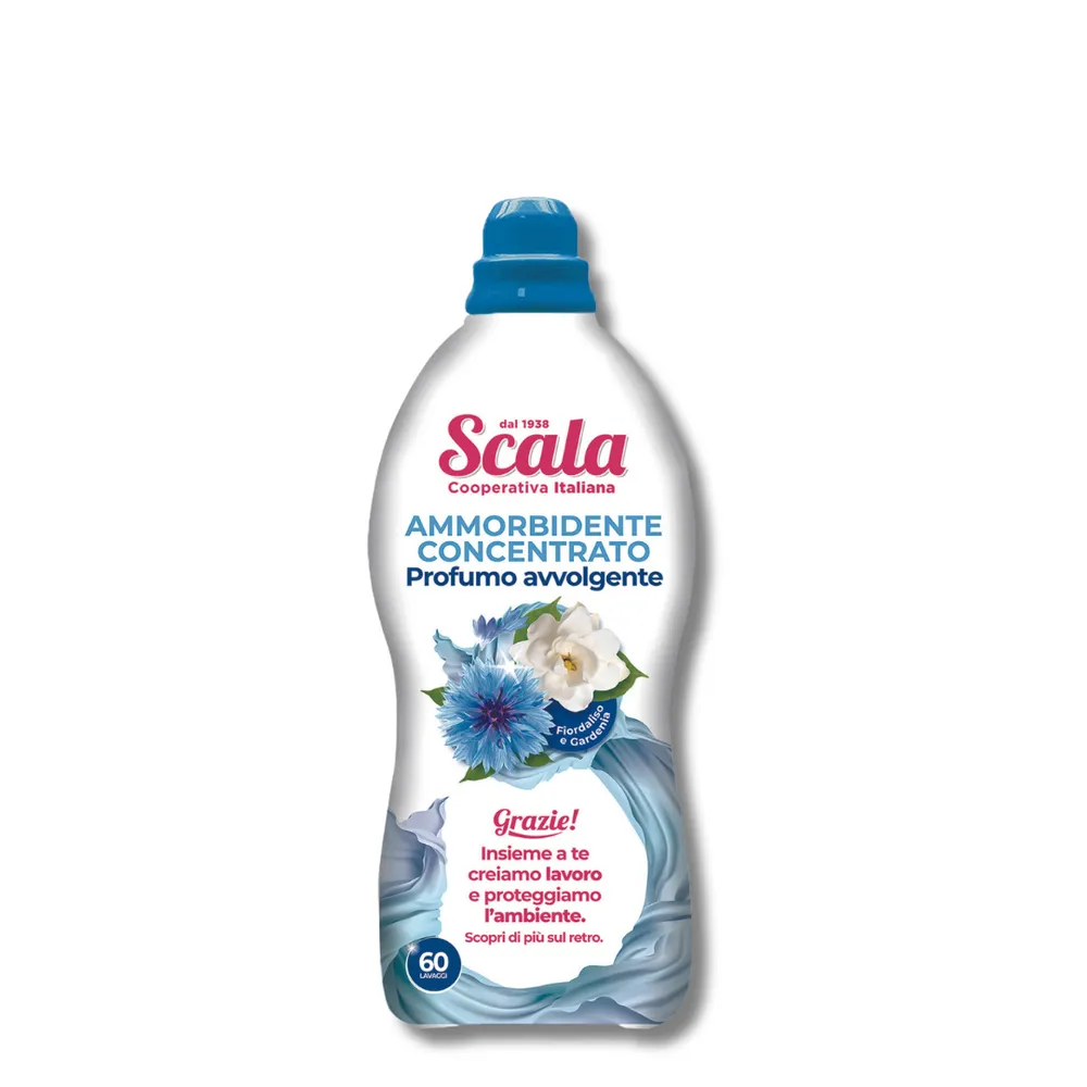 Koncentruotas skalbinių minkštiklis Rugiagėlės ir Gardenija SCALA (60 skalbimų) 1500ml