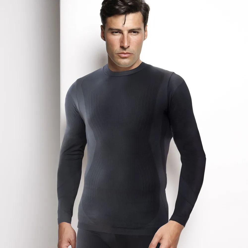 Tinka ir moterims! Termo apranga, palaidinė ilgomis rankovėmis, juodos spalvos 201192