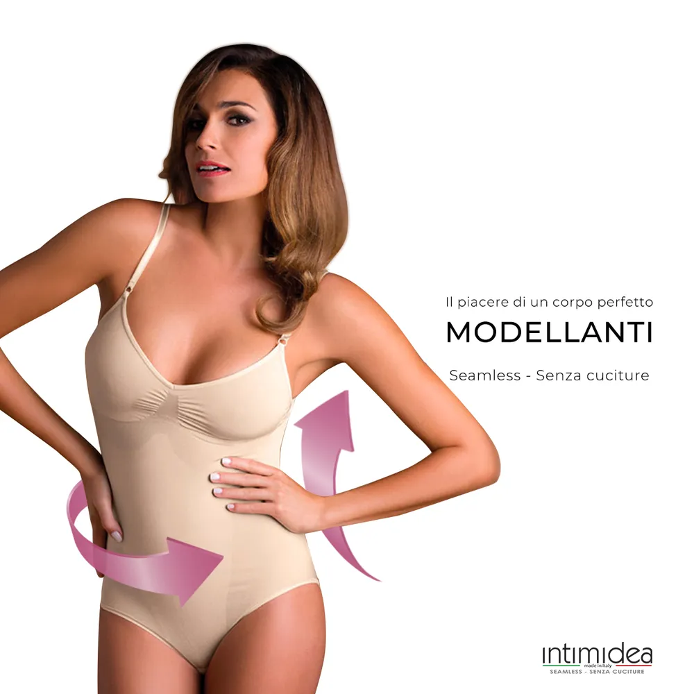 Figūrą liekninantis bodis su plonomis petnešomis 510119