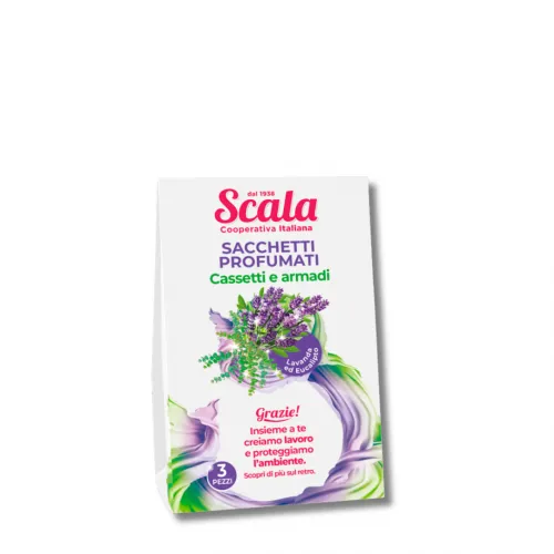 Kvapieji maišeliai stalčiams ir spintoms Levanda ir Eukaliptas SCALA 3x7g