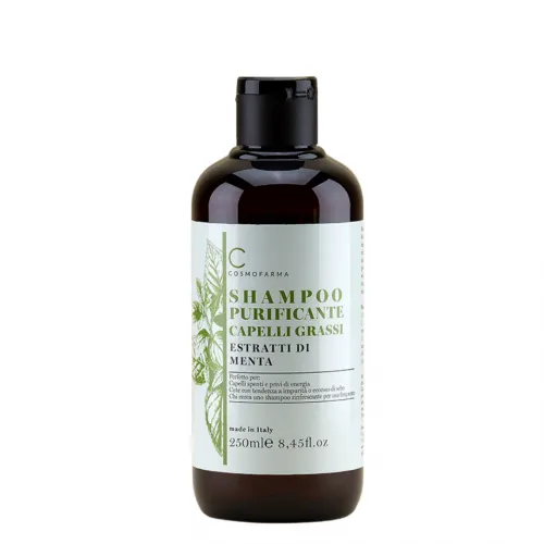 Valomasis šampūnas su mėtos ir dilgėlių ekstraktais Cosmofarma 250ml