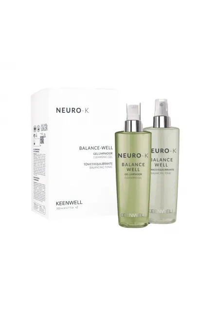 KEENWELL NEURO-K RINKINYS ODOS PH BALANSO ATKŪRIMUI (VALOMASIS GELIS 200 ML + TONIKAS 200 ML)