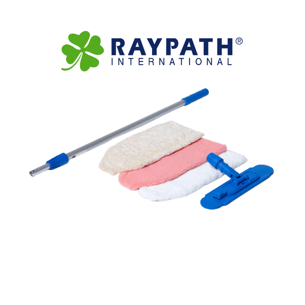 Raypath grindų valymo komplektas su pasirinkta šluoste ir kotu – 2,20m